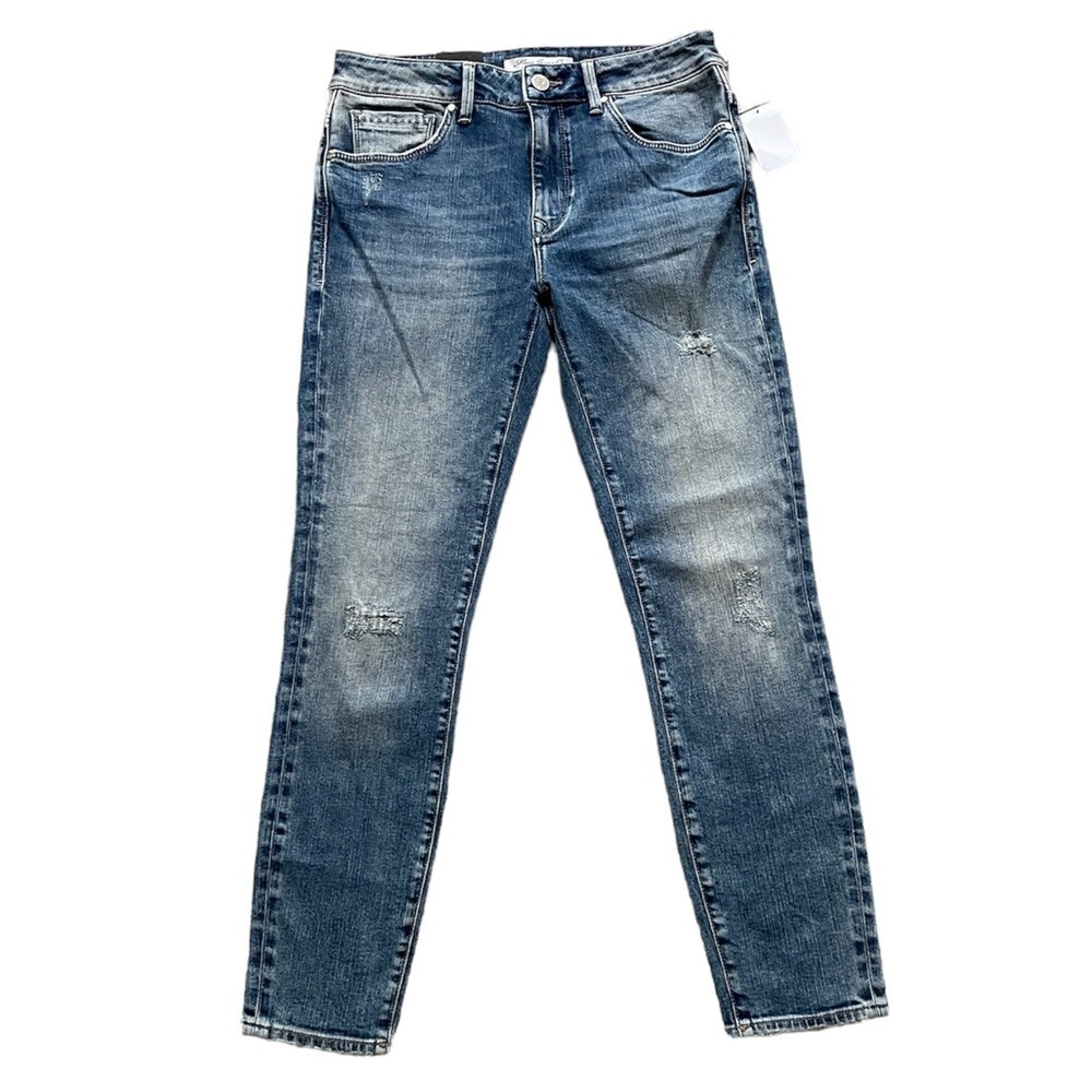 Mavi tess high rise super skinny slightly distressed ankle jeans